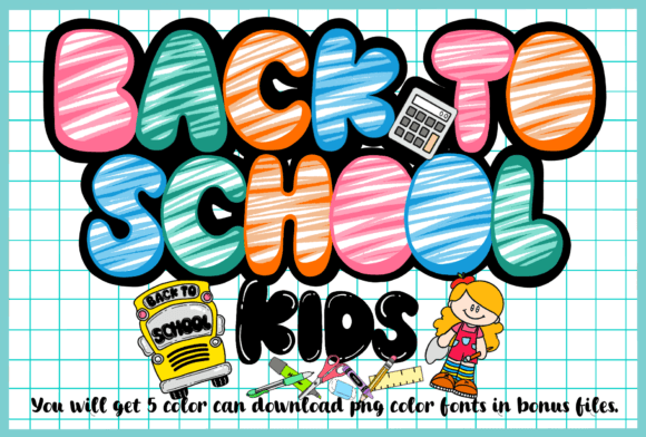 Black to School Kids: The Crayon-Style Font That Boosts Digital Campaign Appeal