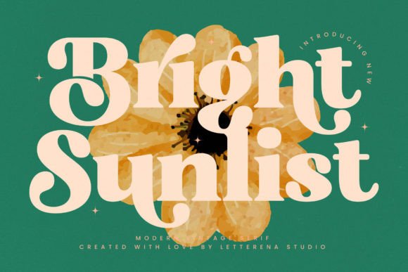 Bright Sunlist: A Luxury Serif Font for Campaign-Ready Designs