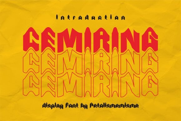 Cemiring Font: A Wave of Elegance for Branding and Design Projects