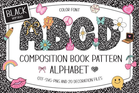 Composition Book Pattern: A Nostalgic Font for Modern Campaign Design