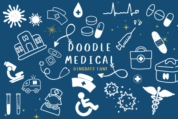 Doodle Medical: A Sketched Dingbats Font for Creative Branding Projects