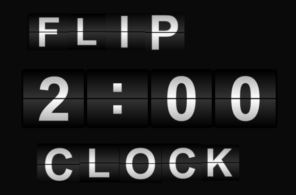 Flip Clock: A Stylish Color Font for Crafty Makers and Print-on-Demand Designers