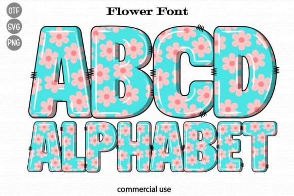 Flower Font: Bold Retro Typeface for Spring Campaigns and Digital Branding