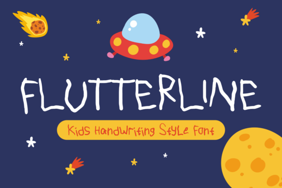 Flutter Line: A Playful Handwritten Font for Creative Web Design