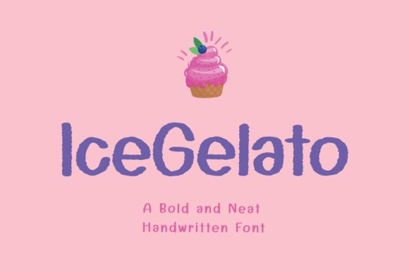 IceGelato Font: Sweet Handwritten Style for Creative Design Projects