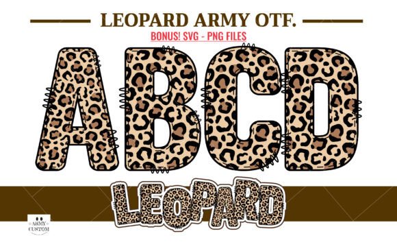 Leopard Army: A Wildly Stylish Color Font for Crafters and Makers
