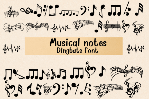 Musical Notes Font: A Playful Typeface for Creative Branding