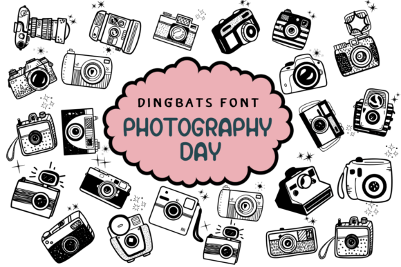 Photography Day: A Sketch-Style Dingbat Font for Creative Branding Projects