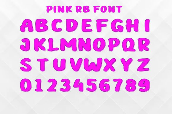 Pink Rb Font: A Joyful Color Typeface for Editorial Design and Digital Publishing