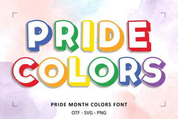 Pride Month Colors Font for Vibrant Campaign Typography