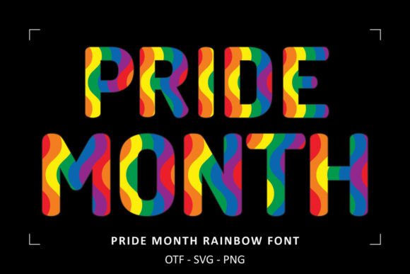 Pride Month Rainbow Font: A Colorful Typeface for Handmade Pride Projects