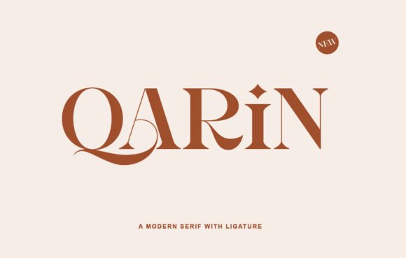 Qarin: A Stylish Serif Font for Elegant Editorial Design