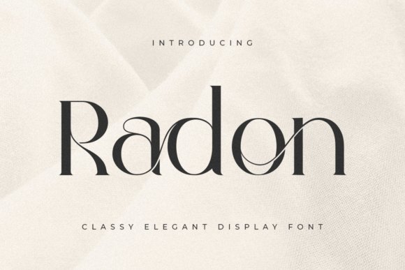 Radon: A Bold Serif Font That Elevates Small Business Branding