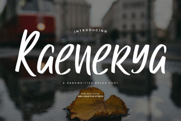 Raenerya Font: Handwritten Brush Style for Craft & Product Design