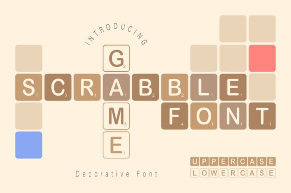 Scrabble Game Font: Playful Typography for Campaign Visuals