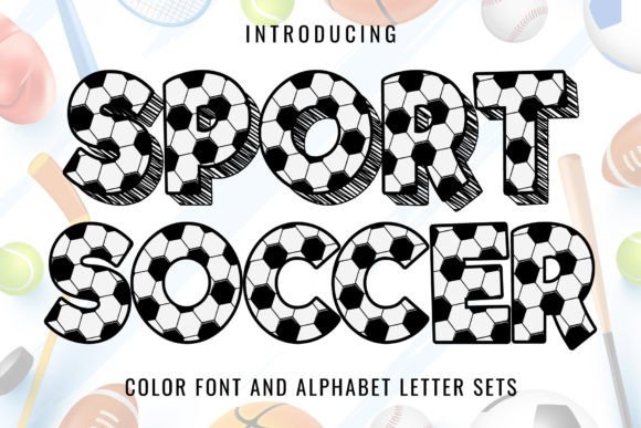 Sport Soccer: A Fun Color Font for Sports-Themed Branding