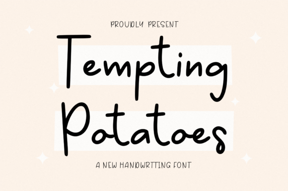 Tempting Potatoes: A Handwritten Font for Authentic Brand Typography