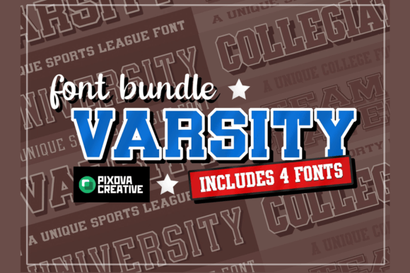 Varsity College Sport Bundle: A Sporty Serif Font for Bold Campaign Design
