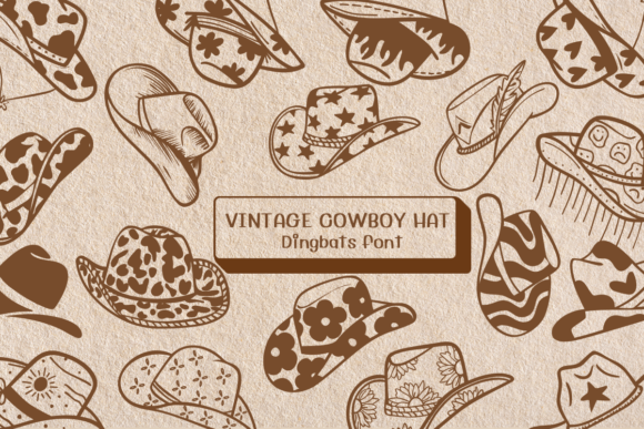 Vintage Cowboy Hat Font: A Crafter’s Guide to Rustic Typography